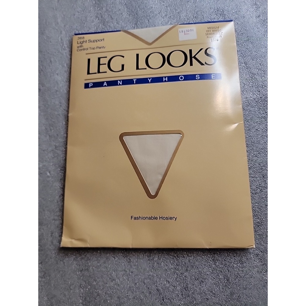 Leg Looks Pantyhose Off White Size Medium Sandalfoot‎